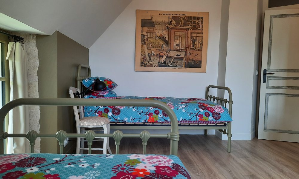 10.Ruelle du Roc à Civray – Chambre 2 lits étage ©PIQUET 2022